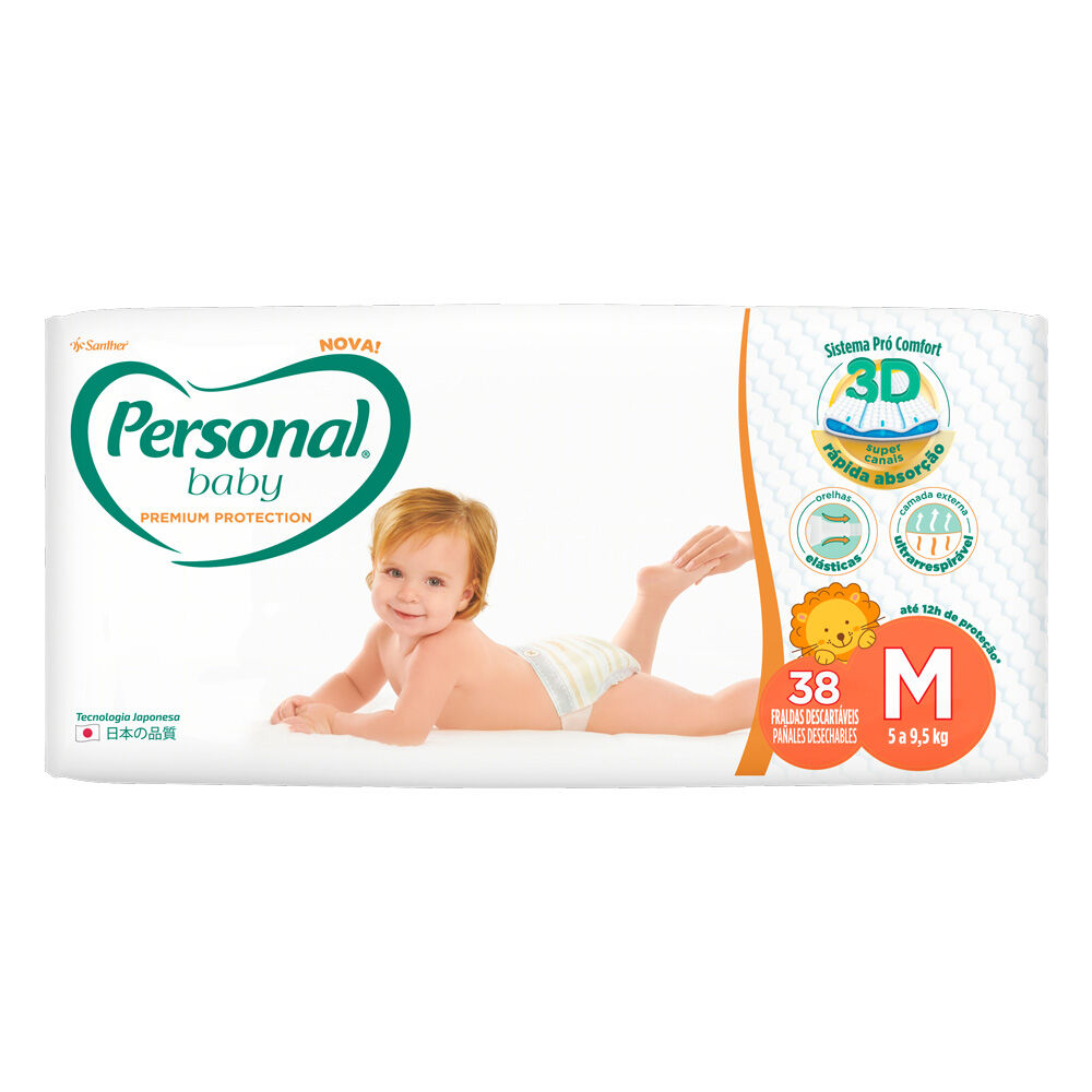 Fraldas Personal Baby Premium Protection M