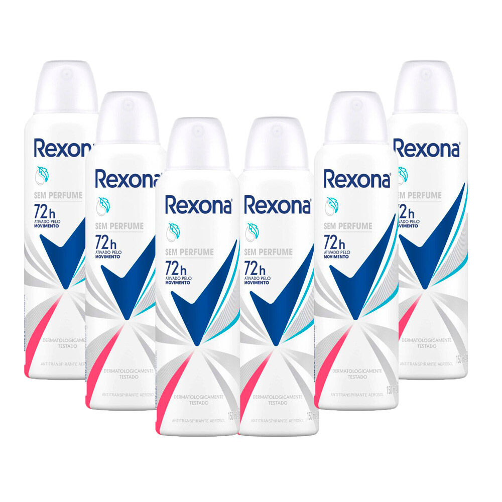Desodorante Aerosol Rexona Sem Perfume 150ml