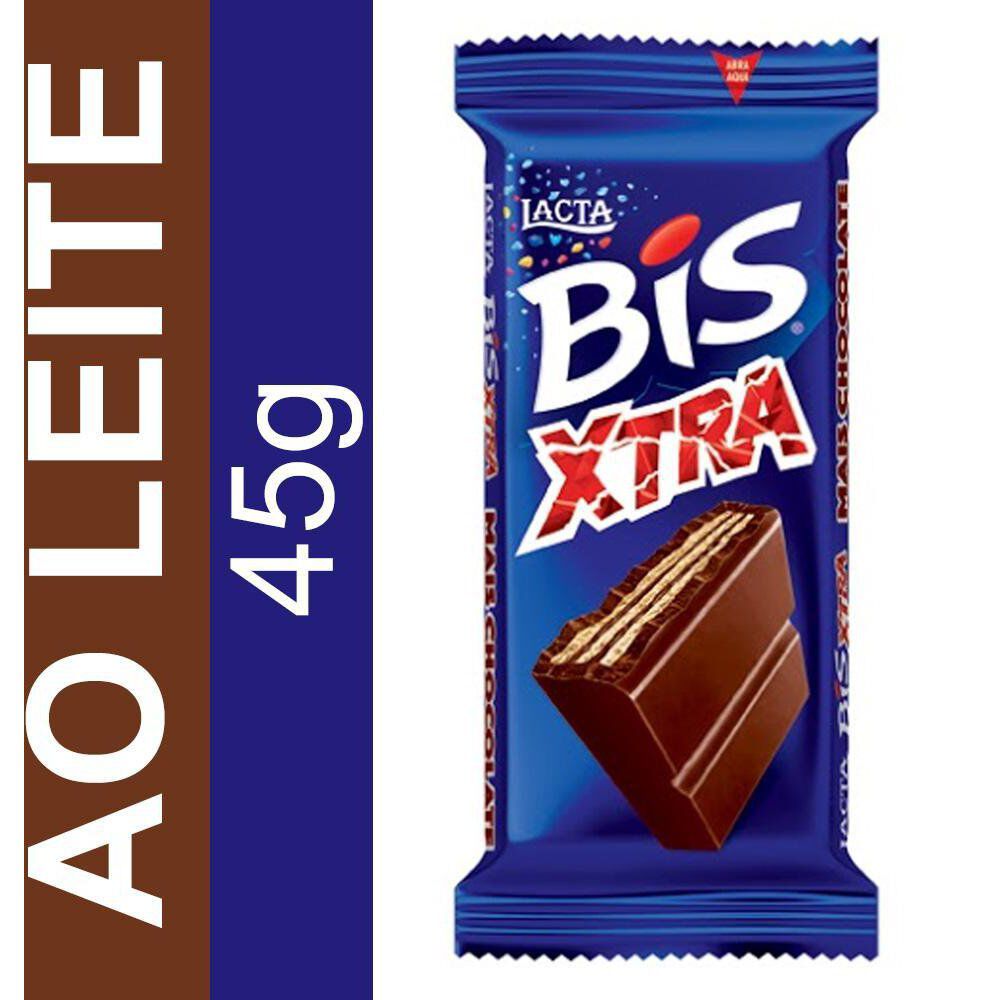 Chocolate Bis Xtra 24x45g 1,08kg LACTA - Loja Santo Antonio