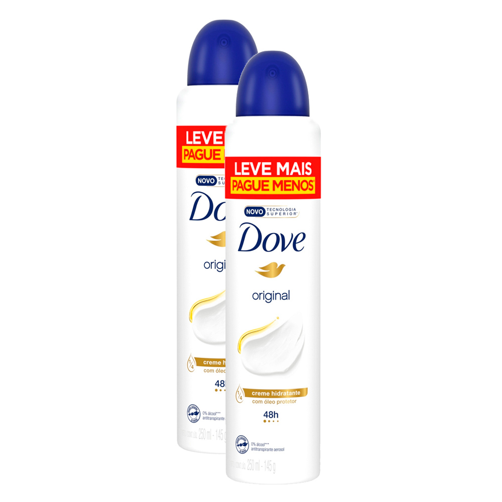 Desodorante Aerosol Antitranspirante Dove 250 ml Leve Mais Pague Menos  Invisible Dry - LojasLivia