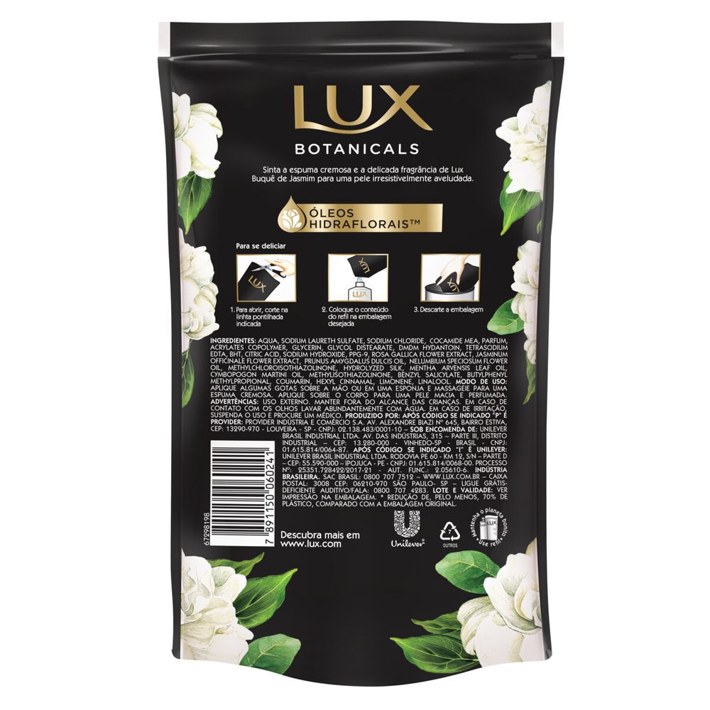 Kit 3 Sabonete Líquido Lux Botanicals Orquídea Negra 250ml - Drogaria Araujo